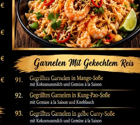 Mittagsgerichte im LY LY Restaurant