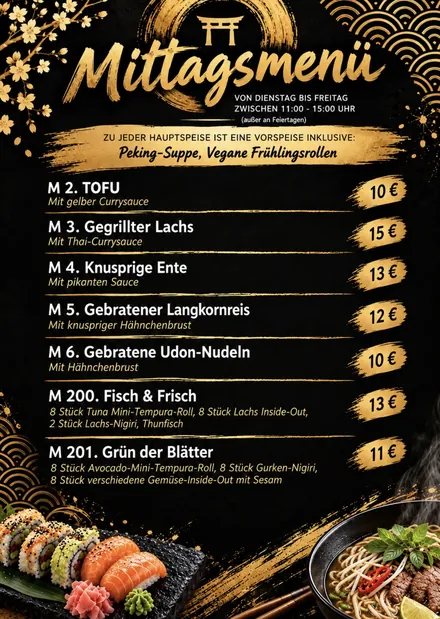 LY LY Speisekarte, Seite 7: Mittagsmenü